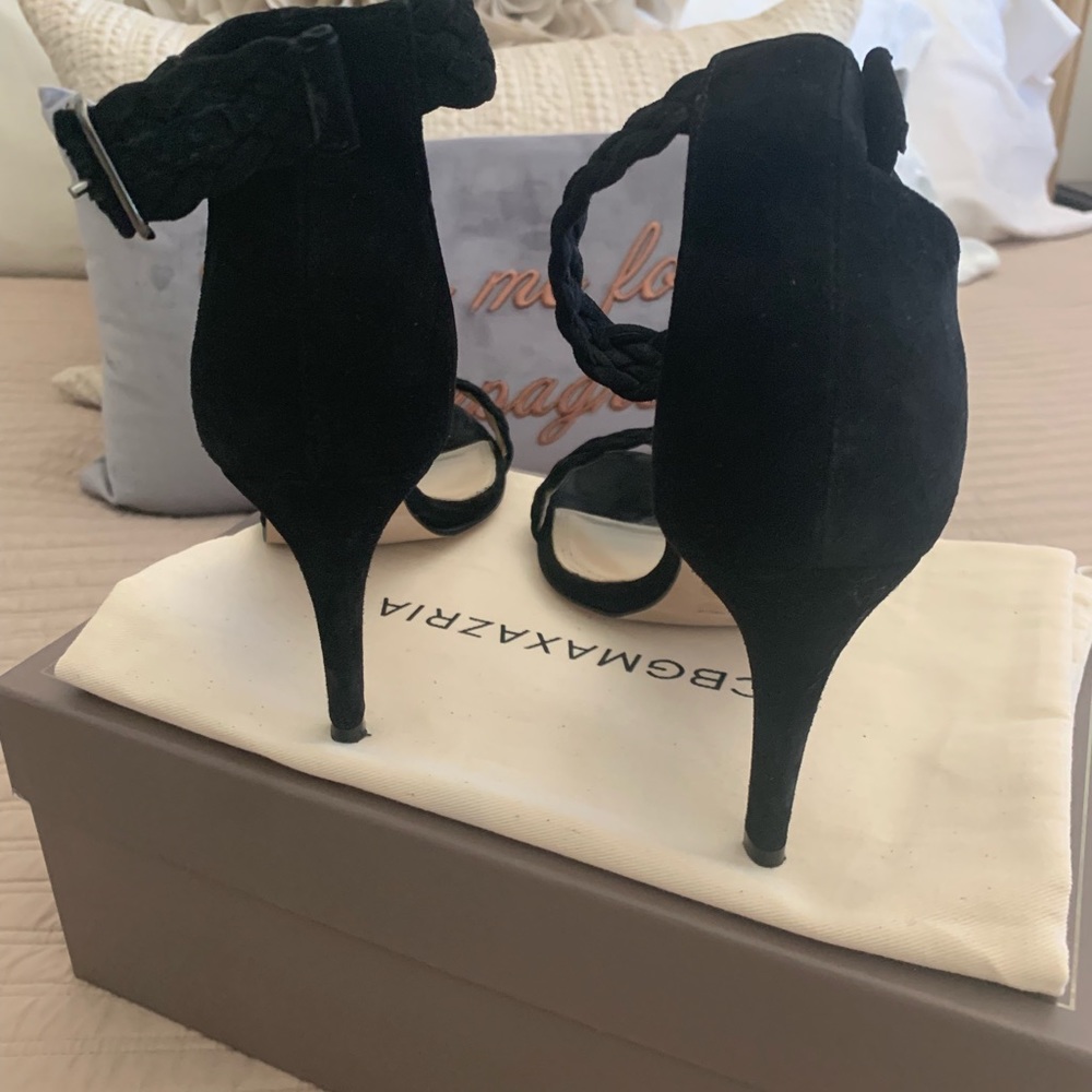Black suede BCBG sandals - Picture 3 of 5